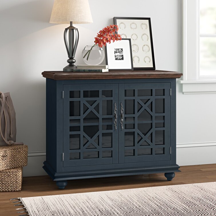 Blue store accent console